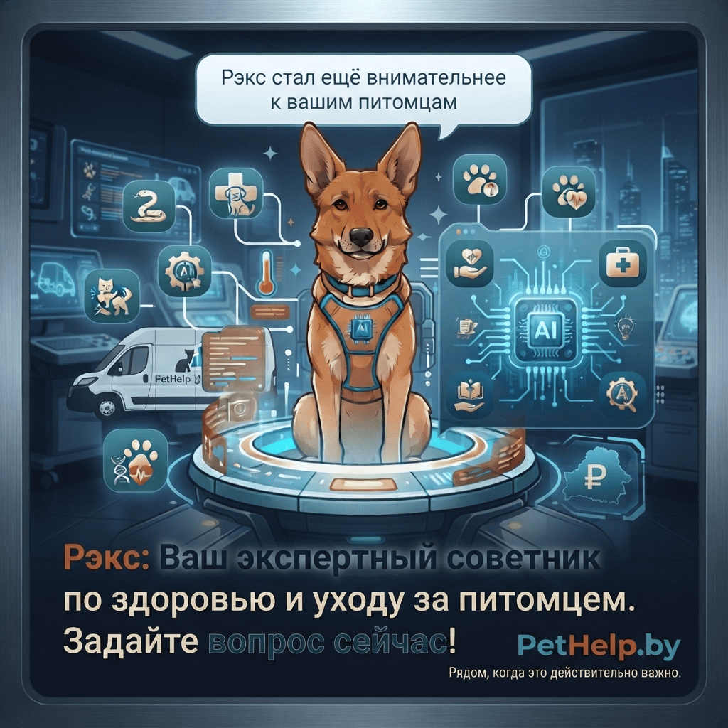 PetHelp.by запускает интеллектуального ИИ-ассистента Рэкса — помощника зоотакси для перевозки животных в Минске
